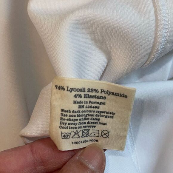 Jack Wills Sporting Goods Cropped White Hoodie‎ Size 10 Women’s - Picture 5 of 7